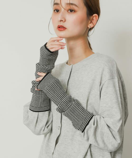 ＊＊SENSE OF PLACE by URBAN RESEARCH / センスオブプレイス バイ アーバンリサーチ 手袋 | アソートアームウォーマー（BLACK）