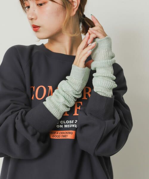 ＊＊SENSE OF PLACE by URBAN RESEARCH / センスオブプレイス バイ アーバンリサーチ 手袋 | アソートアームウォーマー（GREEN）
