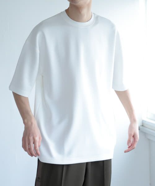 ＊＊SENSE OF PLACE by URBAN RESEARCH / センスオブプレイス バイ アーバンリサーチ Tシャツ | ダンボールポンチTシャツ(5分袖)（WHITE）