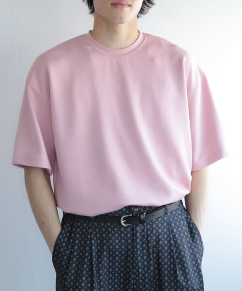 ＊＊SENSE OF PLACE by URBAN RESEARCH / センスオブプレイス バイ アーバンリサーチ Tシャツ | ダンボールポンチTシャツ(5分袖)（PINK）