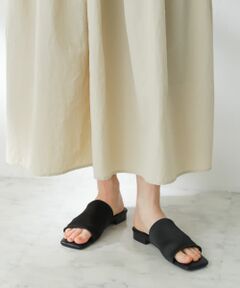 サテンストレッチミュール