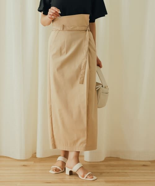 最終値下げ 美品 baserange スカート harさん着用】サイドボタンキルティングフレアスカート