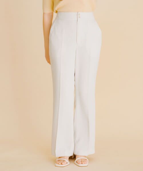 ＊＊SENSE OF PLACE by URBAN RESEARCH / センスオブプレイス バイ アーバンリサーチ その他パンツ | ハイウエストセミフレアパンツ（OFF WHITE）