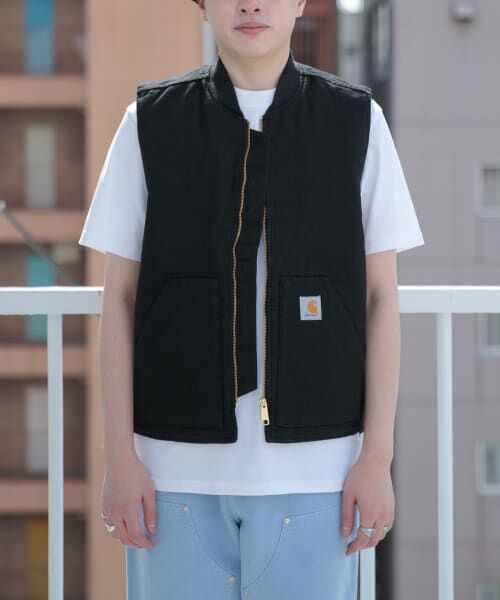 ＊＊SENSE OF PLACE by URBAN RESEARCH / センスオブプレイス バイ アーバンリサーチ その他アウター | carhartt　CLASSIC VEST（BLACK）