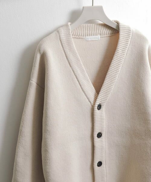 ＊＊SENSE OF PLACE by URBAN RESEARCH / センスオブプレイス バイ アーバンリサーチ カーディガン・ボレロ | モールVネックカーディガン（IVORY）