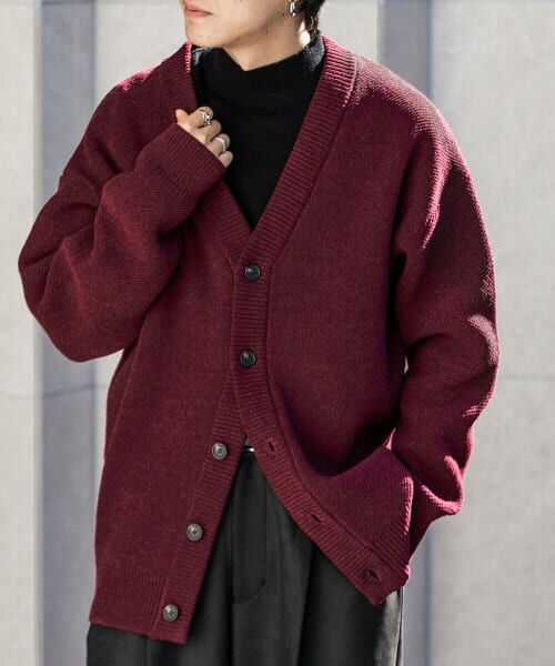 セール】 モールVネックカーディガン （カーディガン・ボレロ