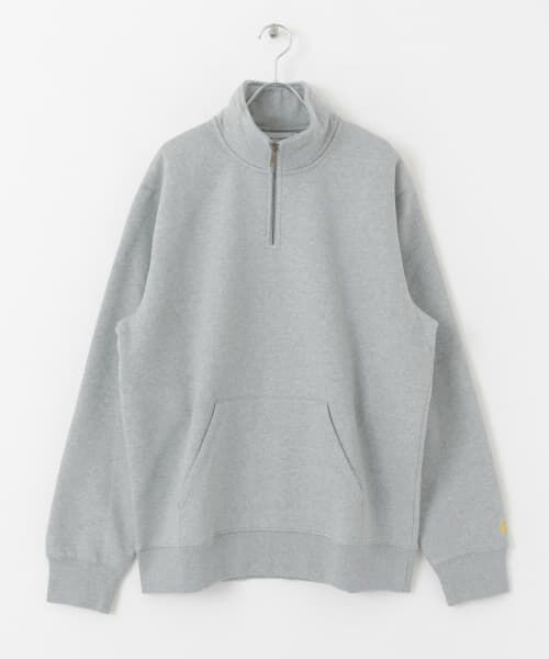 ＊＊SENSE OF PLACE by URBAN RESEARCH / センスオブプレイス バイ アーバンリサーチ スウェット | carhartt　NECK ZIP SWEAT（GRAY）