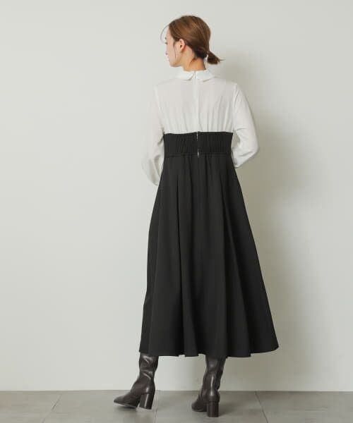 セール】 ブラウスドッキングワンピース （ワンピース