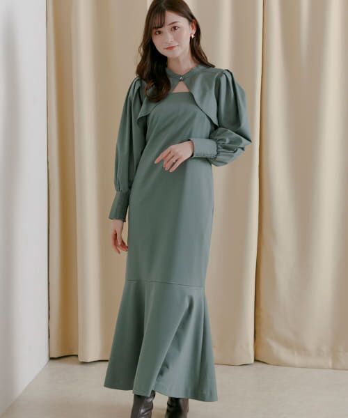 ＊＊SENSE OF PLACE by URBAN RESEARCH / センスオブプレイス バイ アーバンリサーチ ワンピース | アンサンブルワンピース（GREEN）