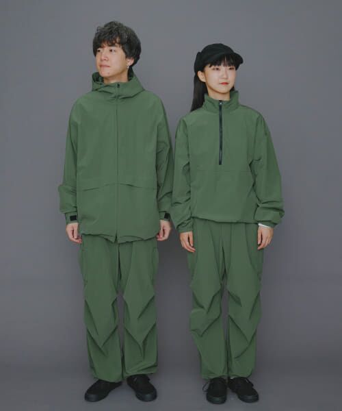 ＊＊SENSE OF PLACE by URBAN RESEARCH / センスオブプレイス バイ アーバンリサーチ その他パンツ | 『ユニセックス』Uiscel　4WAYストレッチカーゴパンツ A（OLIVE）