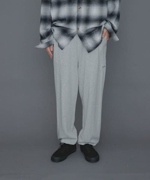 ＊＊SENSE OF PLACE by URBAN RESEARCH / センスオブプレイス バイ アーバンリサーチ その他パンツ | 『ユニセックス』Uiscel　ヘビーウエイトジョガースウェットパンツ（TOP GRAY）
