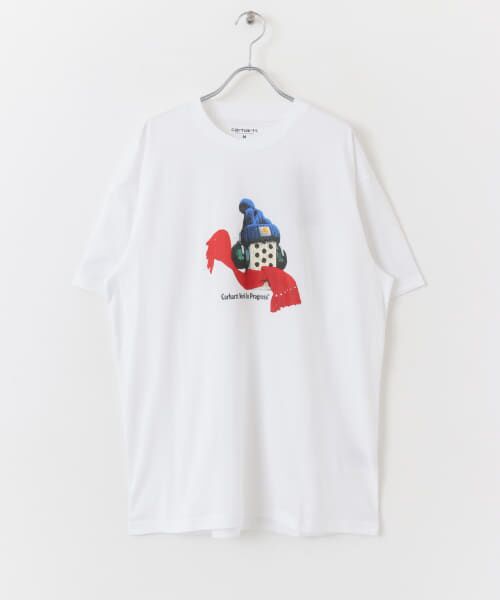 ＊＊SENSE OF PLACE by URBAN RESEARCH / センスオブプレイス バイ アーバンリサーチ Tシャツ | carhartt　STONE COLD T-SHIRTS（WHITE）