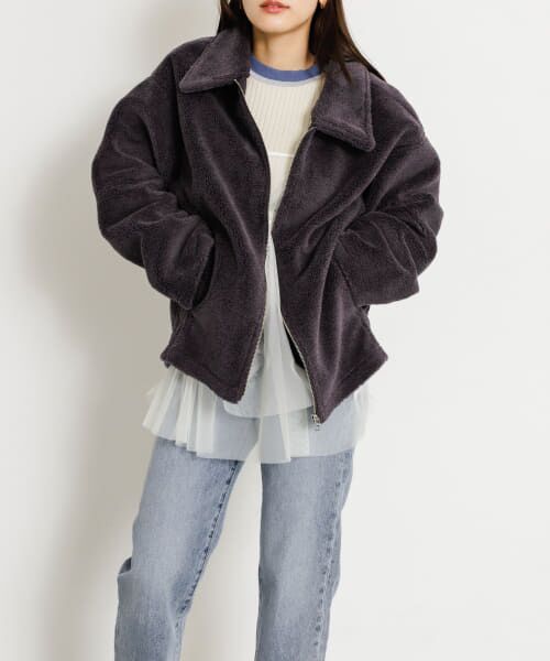 セール】 ボアブルゾン （ブルゾン）｜＊＊SENSE OF PLACE by URBAN