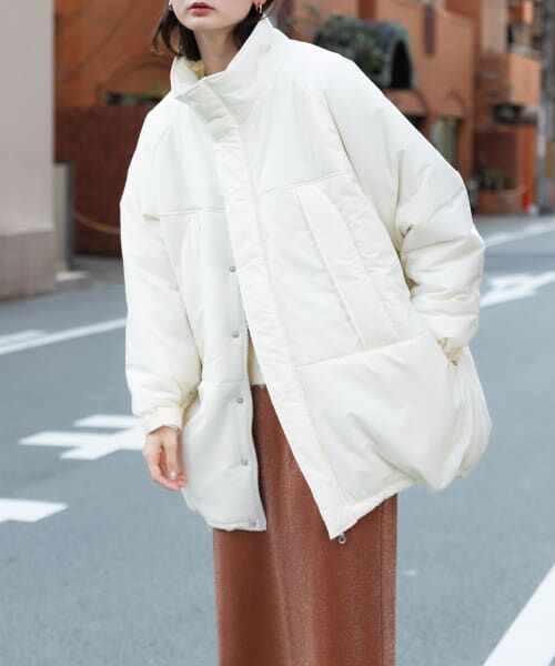 ＊＊SENSE OF PLACE by URBAN RESEARCH / センスオブプレイス バイ アーバンリサーチ ダウンジャケット・ベスト | 『UR TECH』モンスターコート（IVORY）