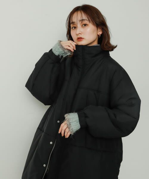 ＊＊SENSE OF PLACE by URBAN RESEARCH / センスオブプレイス バイ アーバンリサーチ ダウンジャケット・ベスト | 『UR TECH』モンスターコート（BLACK）