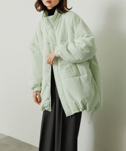 ＊＊SENSE OF PLACE by URBAN RESEARCH / センスオブプレイス バイ アーバンリサーチ ダウンジャケット・ベスト | 『UR TECH』モンスターコート（L.GREEN）