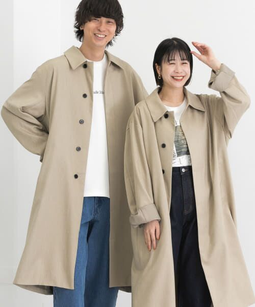 Mauriziofivilli ユニセックスカシミヤ100 ステンカラーコート セール】 『ユニセックス』ステンカラーコート （ステンカラー