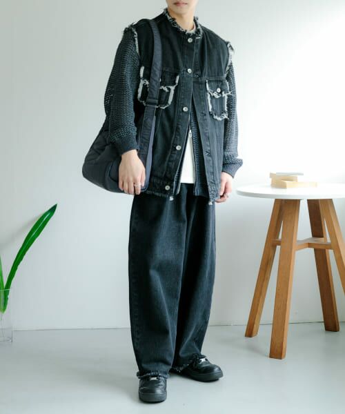 BA&SH デニム ベスト ジャケット Gジャン S ブルー BA&SH デニム