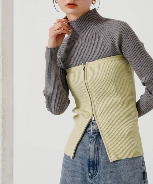 【美品】TODAYFUL スモッキング　ビスチェ　サイドZIP ドライトロドッキングビスチェ(1 YELLOW): : ウィメンズ｜PUBLIC