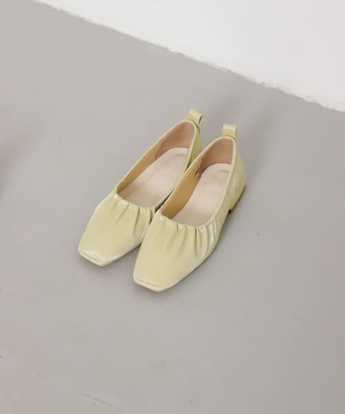 美品❗️SUI シャンパンゴールド　フラット　パンプス　表記サイズ　3 1/2 WASHINGTON FootHappy 晴雨兼用 Vカットフラットシューズ|銀座