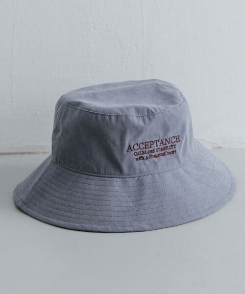 ＊＊SENSE OF PLACE by URBAN RESEARCH / センスオブプレイス バイ アーバンリサーチ ハット | ピーチキモウロゴシシュウバケットハット（BLUE）