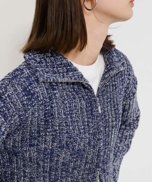 新品❤️アルチビオ❤️ホワイトメッシュジップアップセーター 新品❤️アルチビオ❤️ホワイトメッシュジップアップセーター