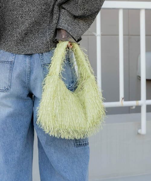 ＊＊SENSE OF PLACE by URBAN RESEARCH / センスオブプレイス バイ アーバンリサーチ ハンドバッグ | フリンジハンドバッグ（MINT）