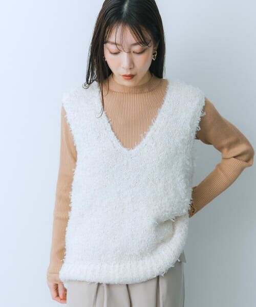 セール】 チュールテープニットベスト （ベスト）｜＊＊SENSE OF