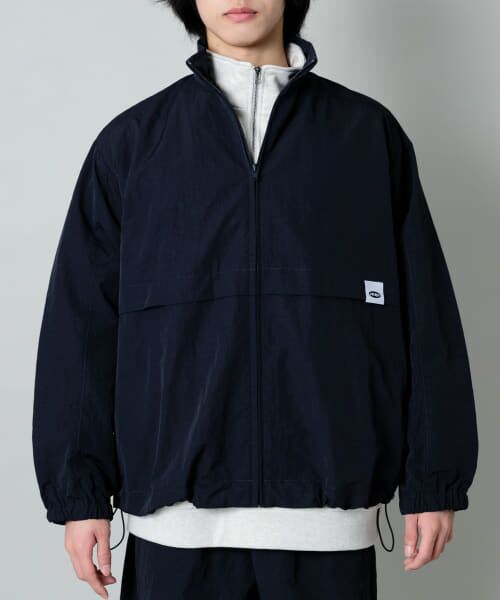 ＊＊SENSE OF PLACE by URBAN RESEARCH / センスオブプレイス バイ アーバンリサーチ ナイロンジャケット | ddp　NYLON TRACK JACKET Briac2（BLACK）