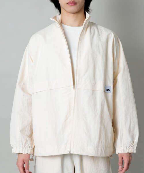＊＊SENSE OF PLACE by URBAN RESEARCH / センスオブプレイス バイ アーバンリサーチ ナイロンジャケット | ddp　NYLON TRACK JACKET Briac2（GREIGE）