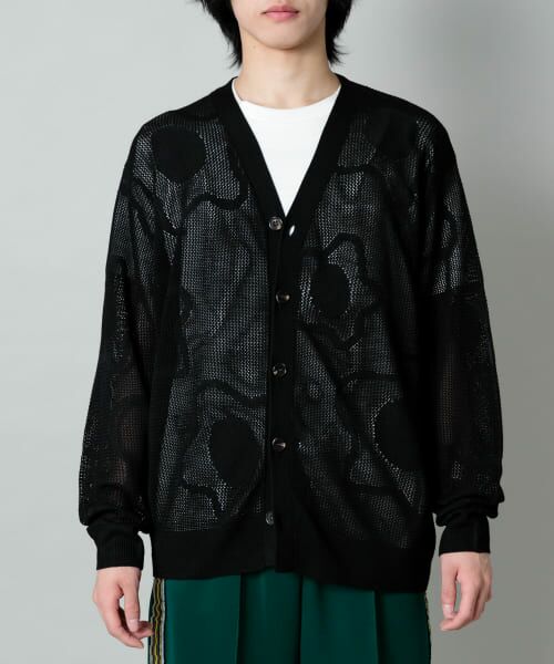 ＊＊SENSE OF PLACE by URBAN RESEARCH / センスオブプレイス バイ アーバンリサーチ カーディガン・ボレロ | ddp　SUNNY SIDE UP CARDIGAN Sandra（BLACK）