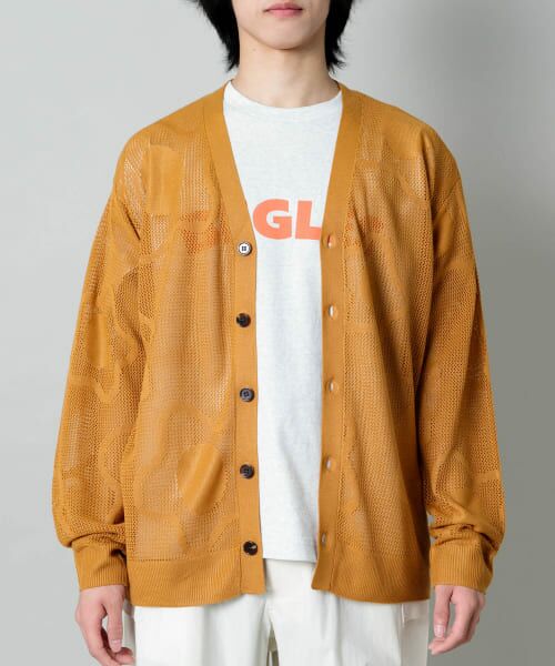 ＊＊SENSE OF PLACE by URBAN RESEARCH / センスオブプレイス バイ アーバンリサーチ カーディガン・ボレロ | ddp　SUNNY SIDE UP CARDIGAN Sandra（ORANGE）