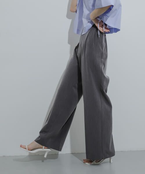 ＊＊SENSE OF PLACE by URBAN RESEARCH / センスオブプレイス バイ アーバンリサーチ その他パンツ | ワイドイージーパンツ（GRAY）