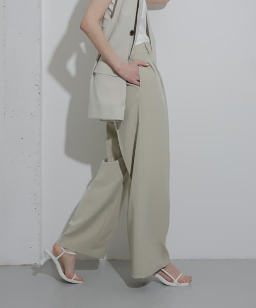 ＊＊SENSE OF PLACE by URBAN RESEARCH / センスオブプレイス バイ アーバンリサーチ その他パンツ | ワイドイージーパンツ（BEIGE）