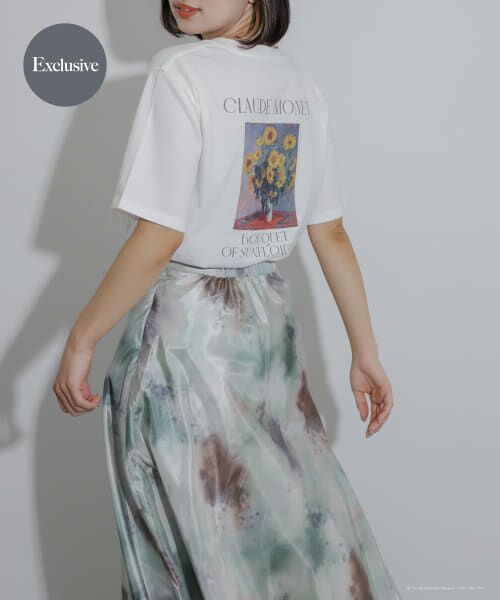 ＊＊SENSE OF PLACE by URBAN RESEARCH / センスオブプレイス バイ アーバンリサーチ Tシャツ | 『別注』THE MET×SENSE OF PLACE　アートグラフィックTシャツB（OFF WHITE）