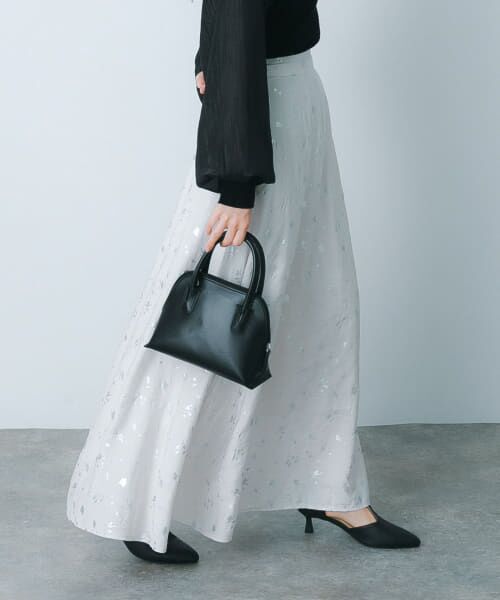 PLACE GREEN プリーツスカート 黒白 千鳥バランサー プリーツスカート（01-16FI09-204）｜K.T キヨコ