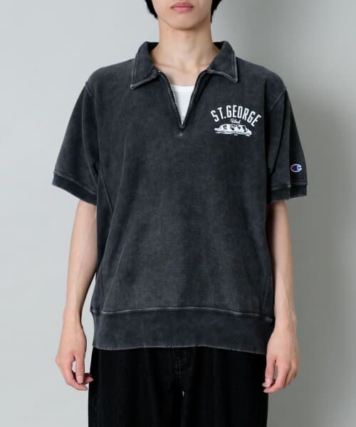 ＊＊SENSE OF PLACE by URBAN RESEARCH / センスオブプレイス バイ アーバンリサーチ Tシャツ | Champion　REVERSEWEAVE T-SHIRTS B（BLACK）