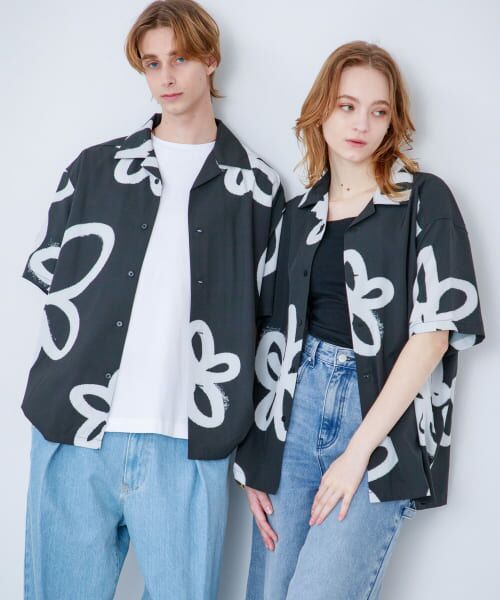 VINCENT J プルオーバーシャツ MAATEE＆SONS プル オーバー シャツ , Black – Navyblue