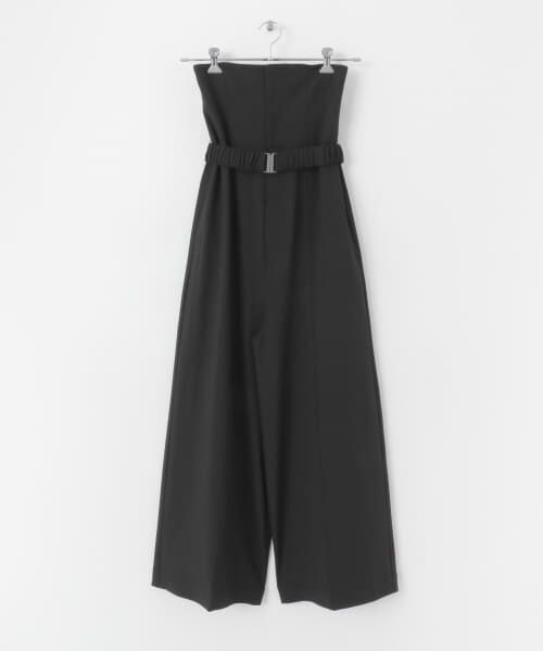 アーバンリサーチ ノースリーブ オールインワン サロペット 高見え 黒 URBAN RESEARCH Sonny Label（アーバンリサーチサニーレーベル