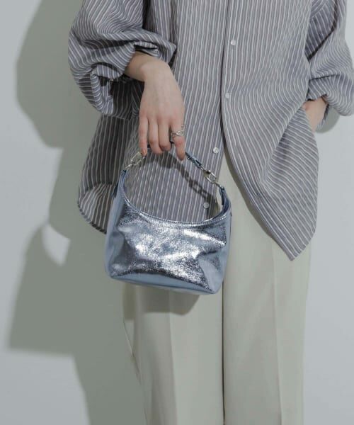 ＊＊SENSE OF PLACE by URBAN RESEARCH / センスオブプレイス バイ アーバンリサーチ ハンドバッグ | 2WAYメタリックプチバッグ（L.BLUE）