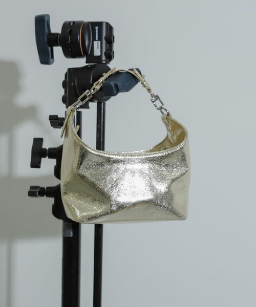 ＊＊SENSE OF PLACE by URBAN RESEARCH / センスオブプレイス バイ アーバンリサーチ ハンドバッグ | 2WAYメタリックプチバッグ（GOLD）