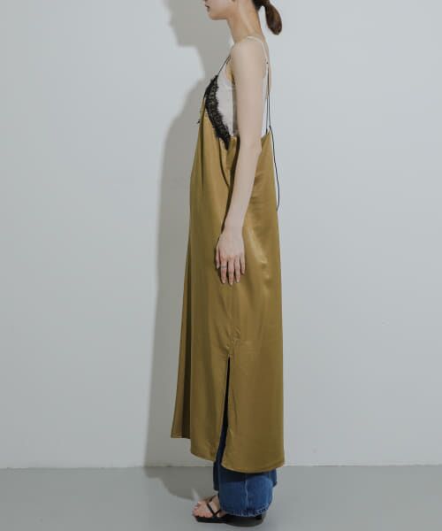 SENEE サテンキャミワンピース SENEE サテンワンピース satin cami onepiece (サテンキャミ