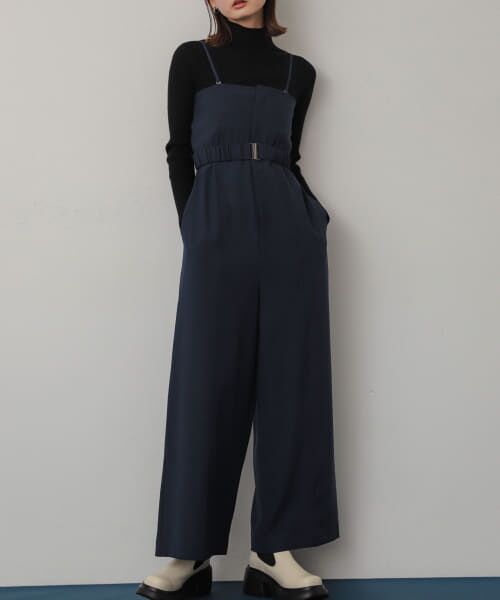美品 希少 45R ヨットットパンツ サロペット メンズ アイボリー ワンフォークロージング 1111clothing オーバーオール メンズ