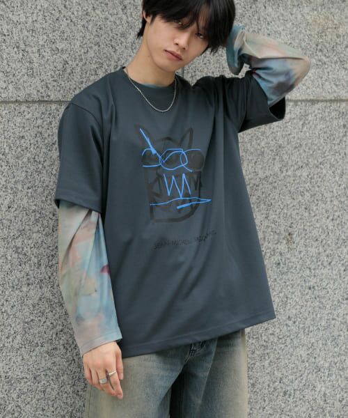 セール】 『別注』BASQUIAT×SENSE OF PLACE グラフィックアートT