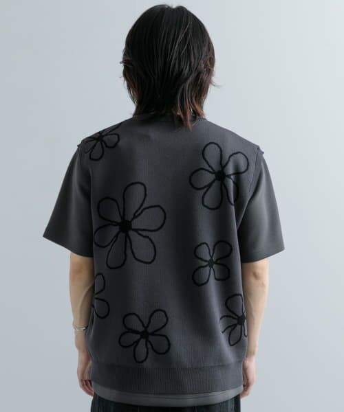 大人気 23aw ナゴンスタンス nagonstans バイカラーパフベスト nagonstans(ナゴンスタンス)｜2WayクロップドVEST/ベスト/Black