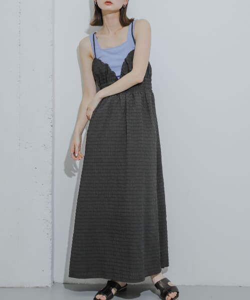 hinari チェックキャミワンピース　Sサイズ Sibra ワンピース チェック柄 キャミワンピース : ZOZOTOWN
