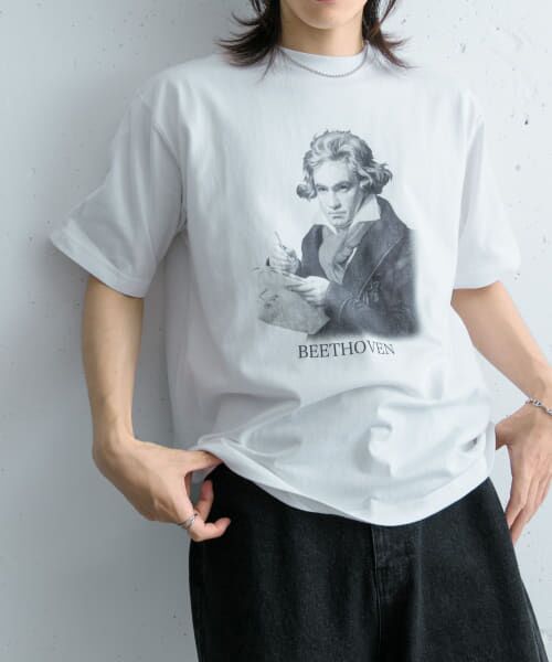 セール】 ヴィンテージライクTシャツ(ベートーヴェン) （Tシャツ