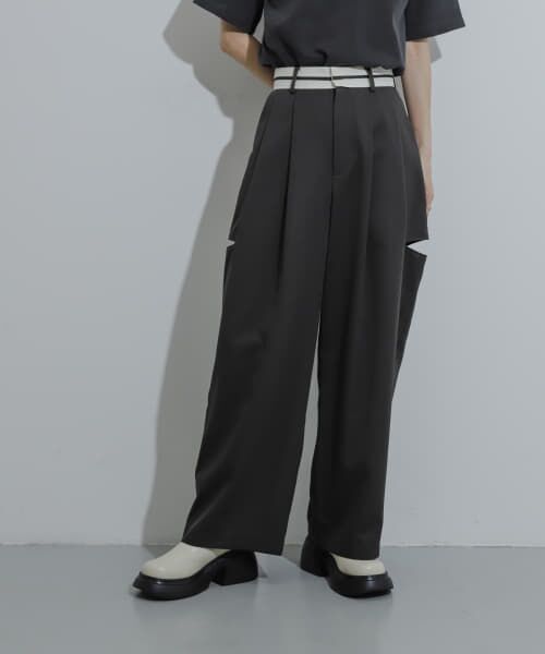 SNIDEL♡マーベルトスリットパンツ♡ SNIDEL（スナイデル）の「マーベルトスリットパンツ（その他
