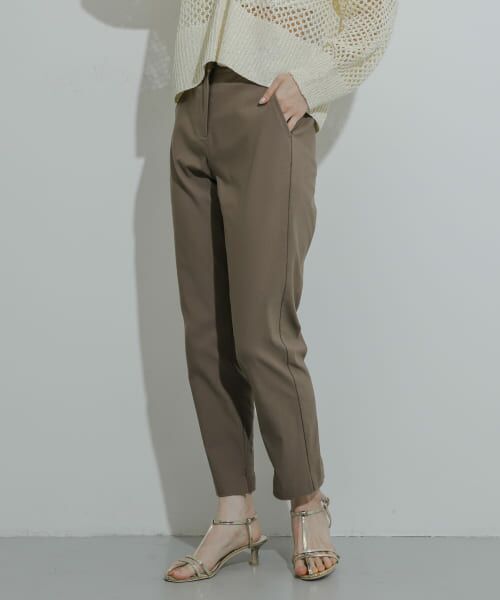 **SENSE OF PLACE by URBAN RESEARCH / センスオブプレイス バイ アーバンリサーチ その他パンツ | 『TALLサイズあり』ストレッチスリムテーパードパンツ(MOCHA)