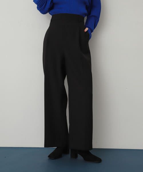 **SENSE OF PLACE by URBAN RESEARCH / センスオブプレイス バイ アーバンリサーチ その他パンツ | 『一部WEB限定カラー』『TALLサイズ/WEB限定』ワイドイージーパンツ(BLACK)
